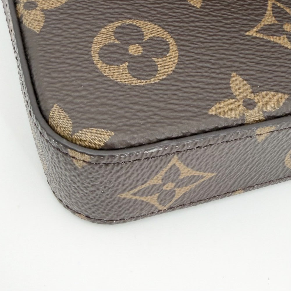 LOUIS VUITTON ルイヴィトン ショルダーバッグ チェーンウォレット 財布 ポシェット フェリシー ピンク M61276 モノグラムキャンバス ブラウン 茶 フューシャ ゴールド金具 レディース【中古品】