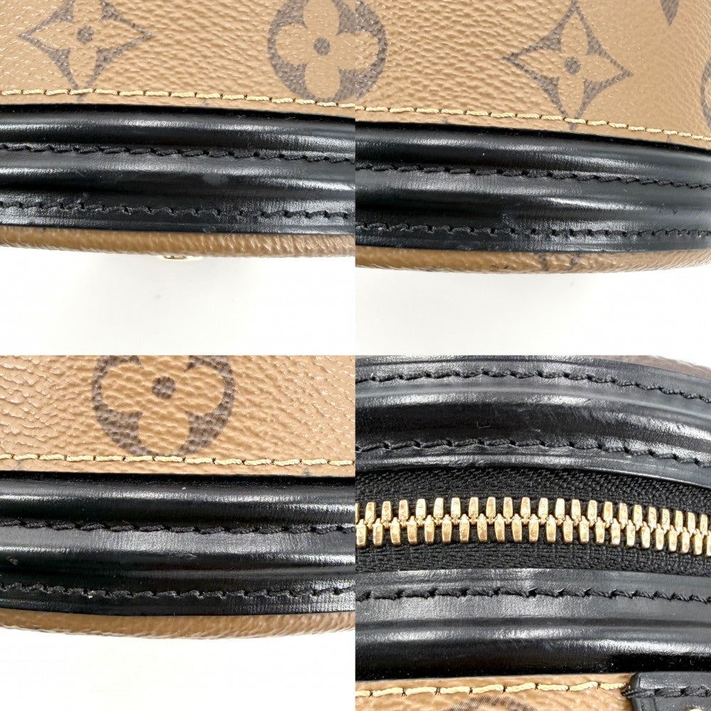 LOUIS VUITTON ルイヴィトン 2WAY カンヌ バニティバッグ ハンドバッグ ショルダーバッグ M43986 ブラウン 茶 ブラック 黒 ゴールド金具 レディース【中古品】