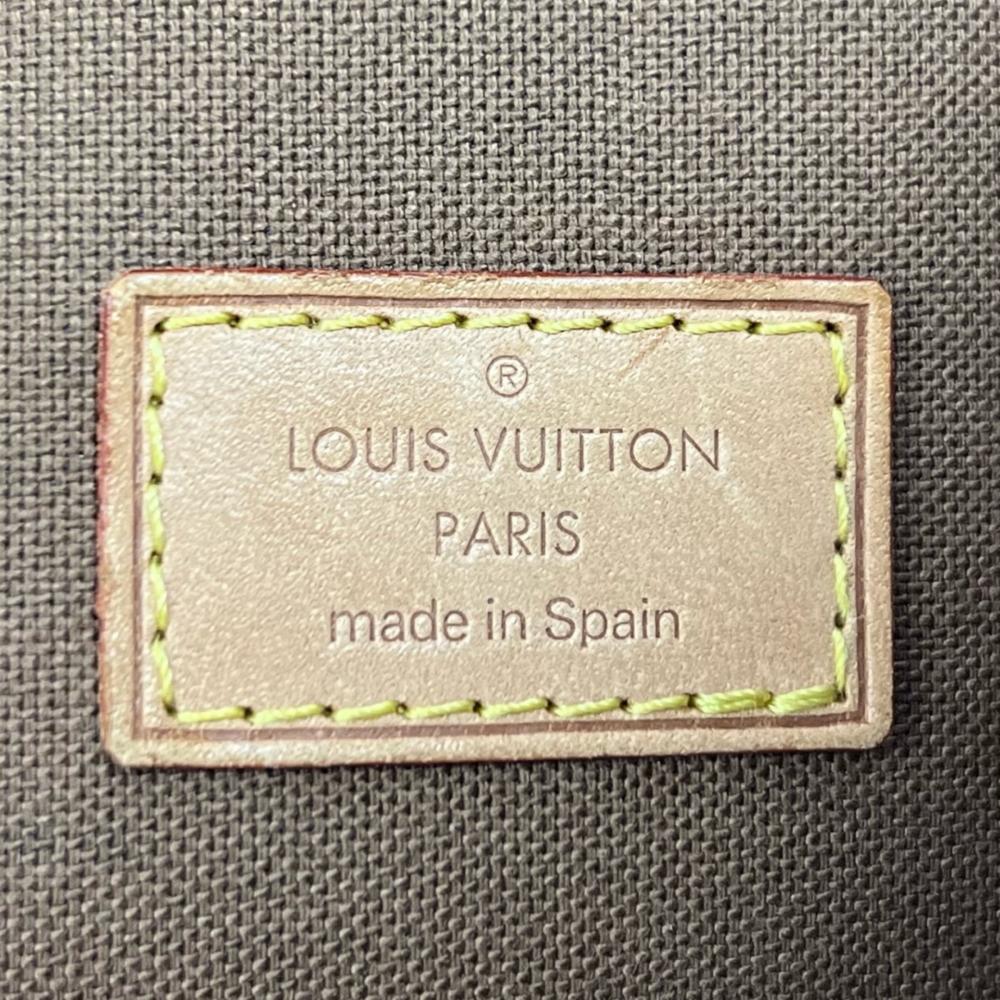 LOUIS VUITTON ルイヴィトン ボディバッグ ポシェット・ガンジュ ウエストポーチ ダブルファスナー M51870 モノグラムキャンバス ブラウン 茶 ゴールド金具 ユニセックス【中古品】