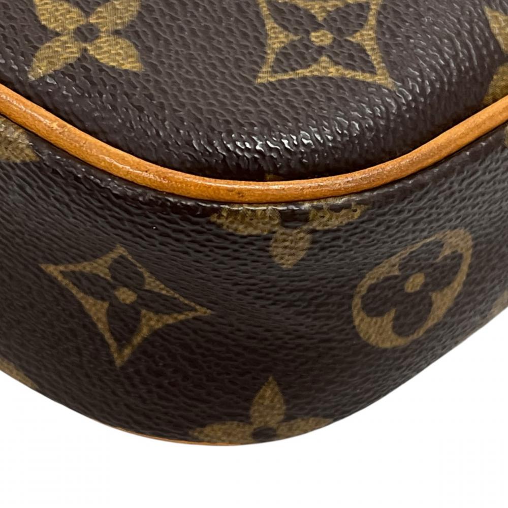 LOUIS VUITTON ルイヴィトン ボディバッグ ポシェット・ガンジュ ウエストポーチ ダブルファスナー M51870 モノグラムキャンバス ブラウン 茶 ゴールド金具 ユニセックス【中古品】
