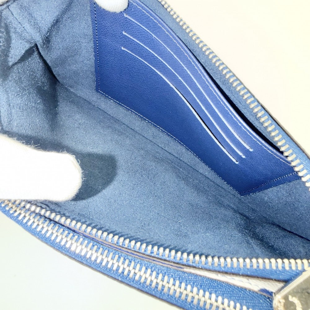 LOUIS VUITTON ルイヴィトン ショルダーバッグ モノグラムジャイアント LVエスカル ポシェット ドゥーブル ジップ M69124 ブルー 青 シルバー金具 メンズ【中古品】