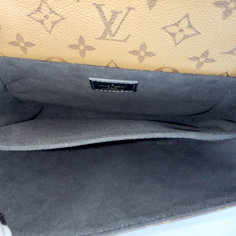 LOUIS VUITTON ルイヴィトン 2WAY モノグラムリバース ポシェットメティスMM ハンドバッグ ショルダーバッグ M44876 ブラウン 茶 ゴールド金具 レディース【中古品】