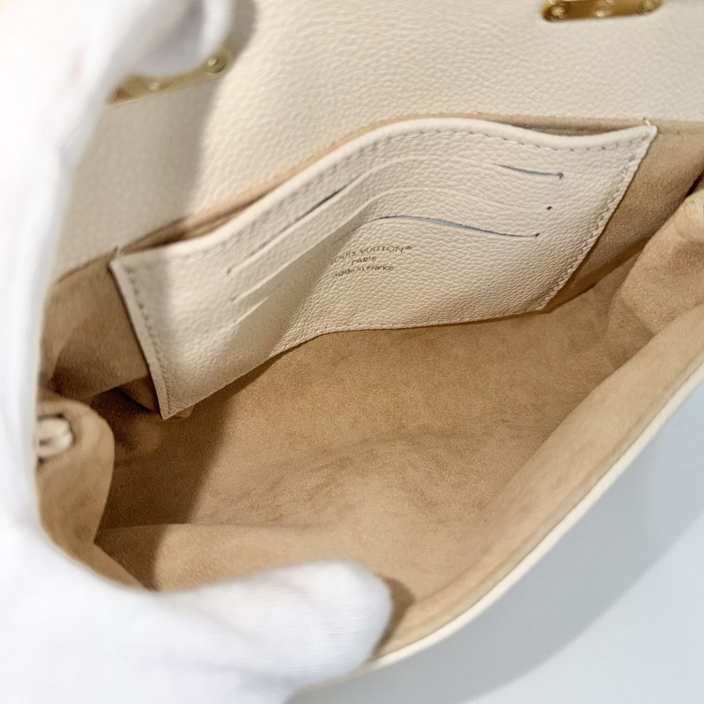 LOUIS VUITTON ルイヴィトン 2WAY ナノ・マドレーヌ ハンドバッグ ショルダーバッグ M12145 モノグラムアンプラント クレーム ゴールド金具 レディース【中古品】