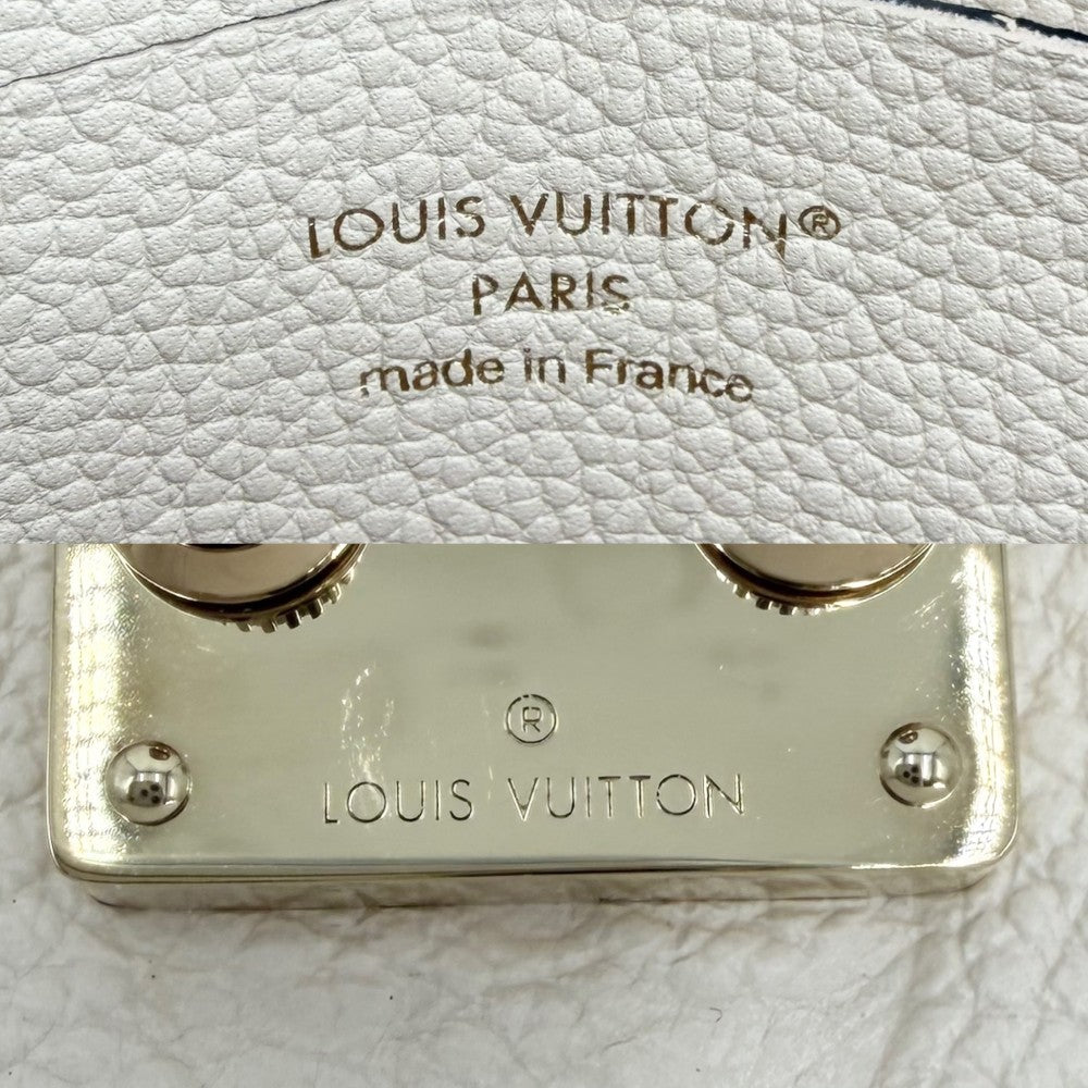 LOUIS VUITTON ルイヴィトン 2WAY ナノ・マドレーヌ ハンドバッグ ショルダーバッグ M12145 モノグラムアンプラント クレーム ゴールド金具 レディース【中古品】