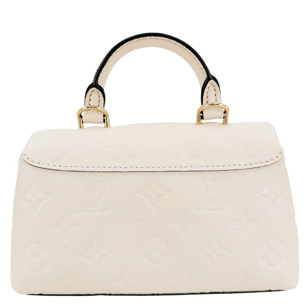 LOUIS VUITTON ルイヴィトン 2WAY ナノ・マドレーヌ ハンドバッグ ショルダーバッグ M12145 モノグラムアンプラント クレーム ゴールド金具 レディース【中古品】