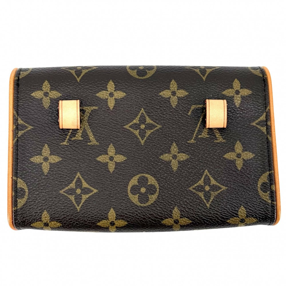 LOUIS VUITTON ルイヴィトン ウエストバッグ ポシェットフロランティーヌ ボディバッグ ウエストポーチ M51855 モノグラムキャンバス ブラウン 茶 ゴールド金具 レディース【中古品】