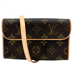LOUIS VUITTON ルイヴィトン ウエストバッグ ポシェットフロランティーヌ ボディバッグ ウエストポーチ M51855 モノグラムキャンバス ブラウン 茶 ゴールド金具 レディース【中古品】