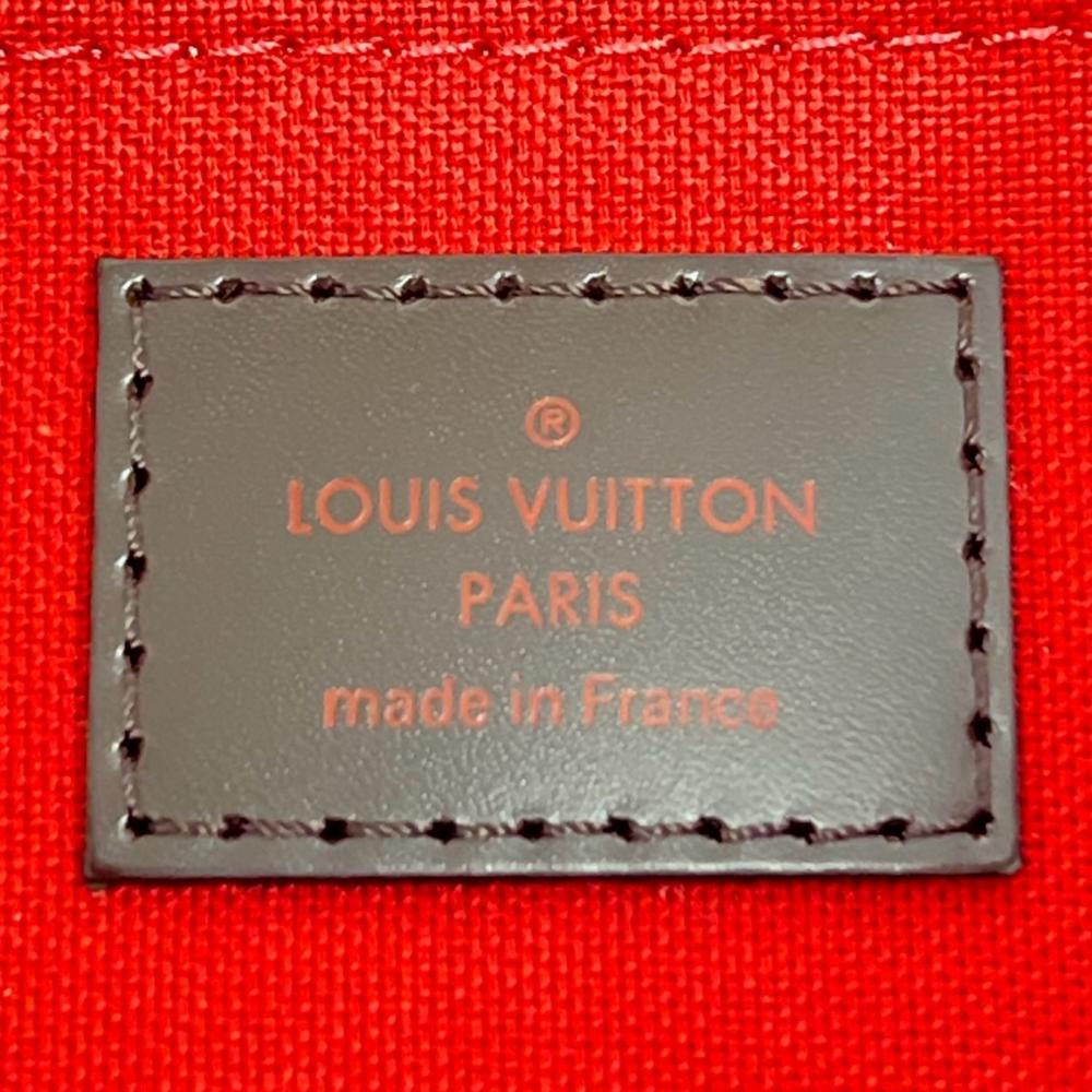 LOUIS VUITTON ルイヴィトン ショルダーバッグ ダミエ・エベヌ フェイボリットMM チェック柄 N41129 ブラウン 茶 レディース【中古品】