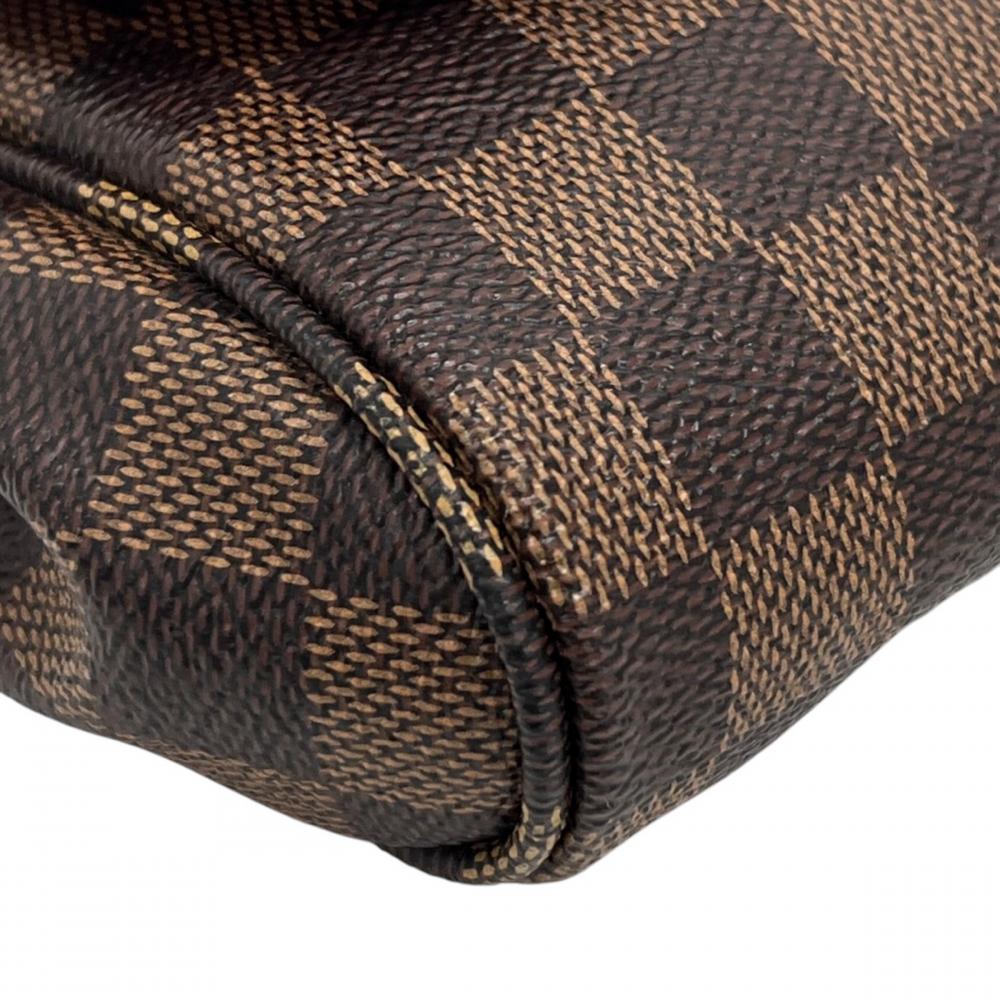 LOUIS VUITTON ルイヴィトン ショルダーバッグ ダミエ・エベヌ フェイボリットMM チェック柄 N41129 ブラウン 茶 レディース【中古品】