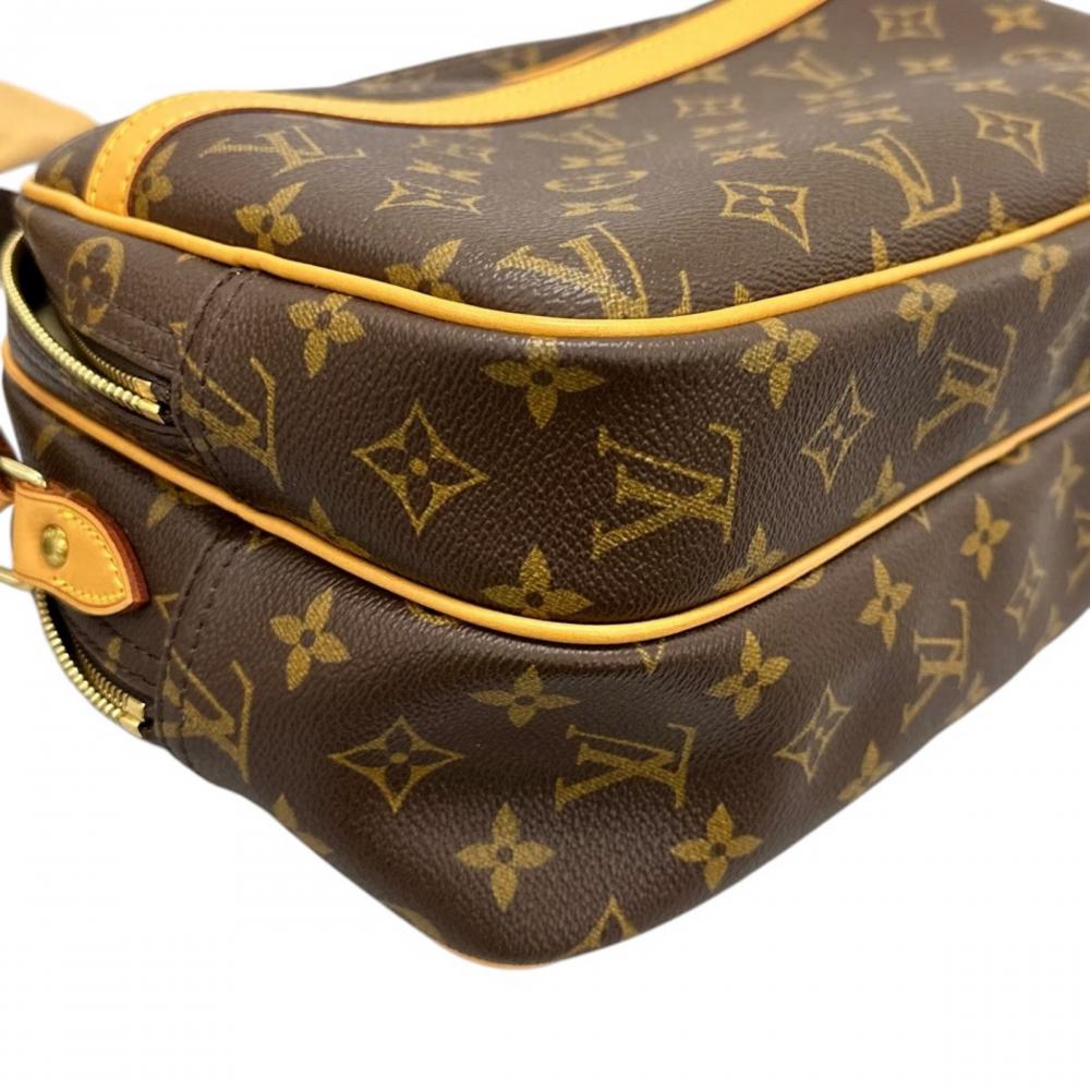 LOUIS VUITTON ルイヴィトン ショルダーバッグ リポーターPM M45254 モノグラムキャンバス ブラウン 茶 ゴールド金具 ユニセックス【中古品】