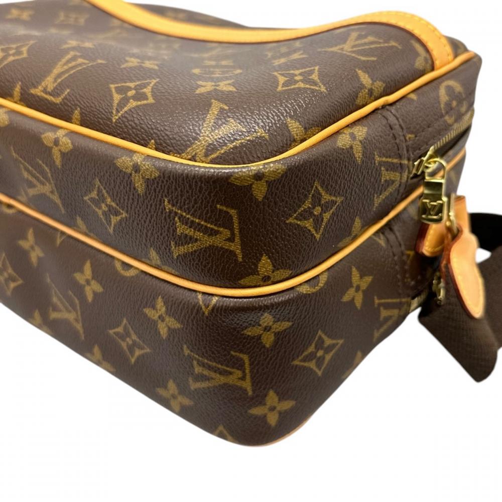 LOUIS VUITTON ルイヴィトン ショルダーバッグ リポーターPM M45254 モノグラムキャンバス ブラウン 茶 ゴールド金具 ユニセックス【中古品】