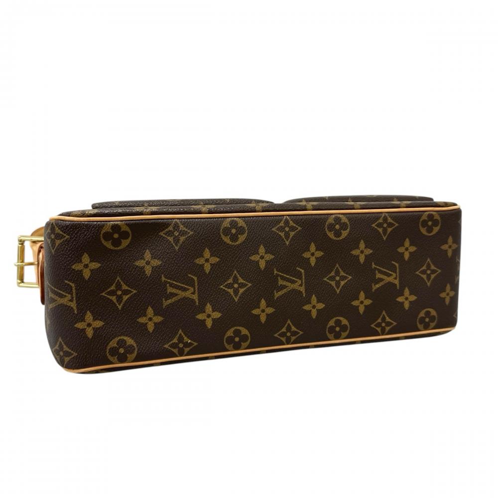 LOUIS VUITTON ルイヴィトン ショルダーバッグ ヴィバシテGM ワンショルダー M51163 モノグラムキャンバス ブラウン 茶 ゴールド金具 レディース【中古品】