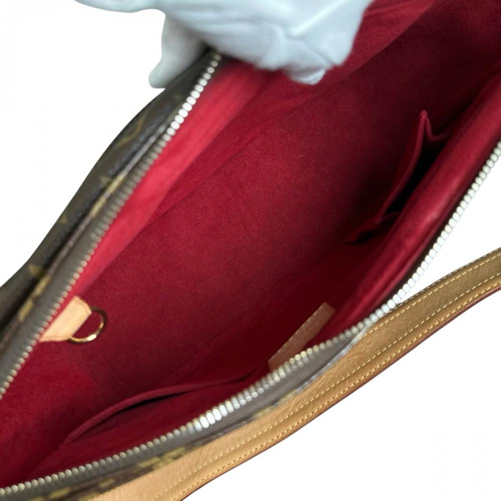LOUIS VUITTON ルイヴィトン ショルダーバッグ ヴィバシテGM ワンショルダー M51163 モノグラムキャンバス ブラウン 茶 ゴールド金具 レディース【中古品】