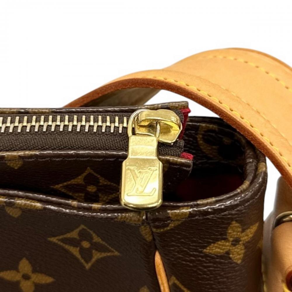LOUIS VUITTON ルイヴィトン ショルダーバッグ ヴィバシテGM ワンショルダー M51163 モノグラムキャンバス ブラウン 茶 ゴールド金具 レディース【中古品】