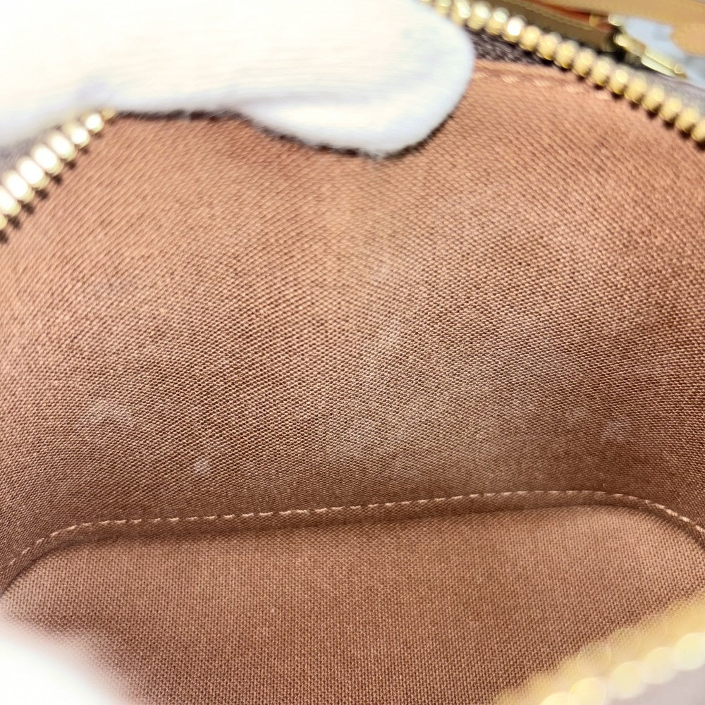 LOUIS VUITTON ルイヴィトン 2WAY モノグラム ナノ・アルマ ハンドバッグ ショルダーバッグ 小さめ ミニバッグ M82717 ブラウン 茶 ゴールド金具 レディース【中古品】