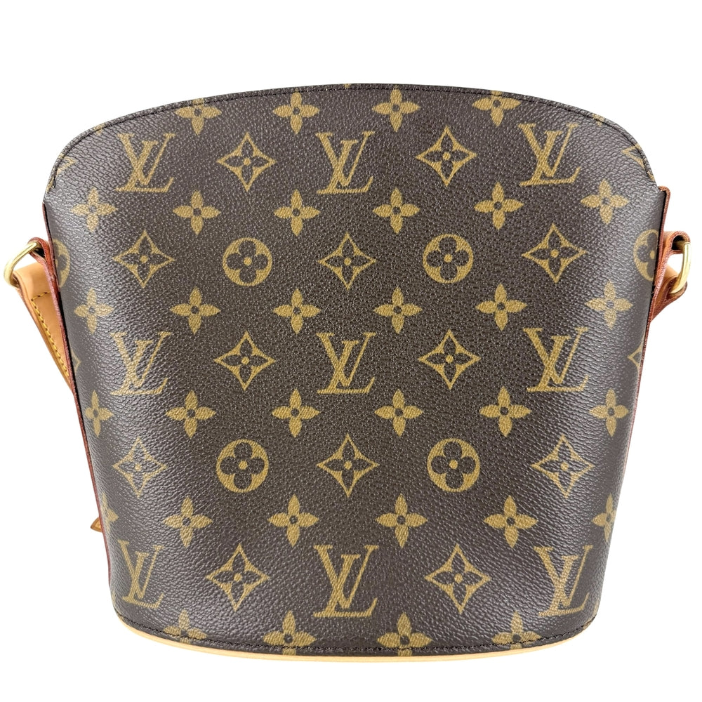 LOUIS VUITTON ルイヴィトン ショルダーバッグ ドルーオ M51290 モノグラムキャンバス ブラウン 茶 ゴールド金具 レディース【中古品】