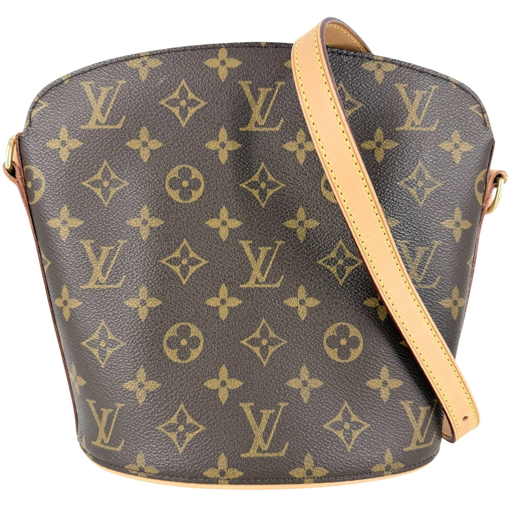 LOUIS VUITTON ルイヴィトン ショルダーバッグ ドルーオ M51290 モノグラムキャンバス ブラウン 茶 ゴールド金具 レディース【中古品】