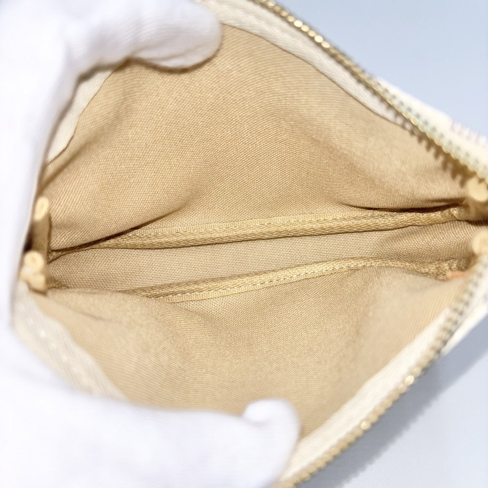 LOUIS VUITTON ルイヴィトン ハンドバッグ ダミエアズール ミニポシェットアクセソワール アクセサリーポーチ MiniPochette Accessoires かばん 鞄 N58010 ホワイト 白 ゴールド金具 レディース【中古品】