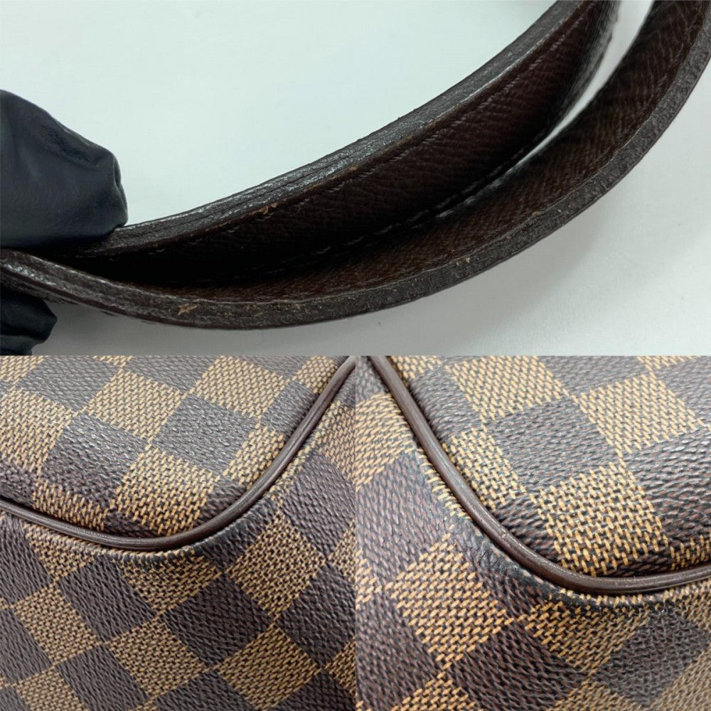 LOUIS VUITTON ルイヴィトン ショルダーバッグ ダミエ ベレムMM ショルダーバッグ N51174 ブラウン 茶 ベージュ ゴールド金具 レディース【中古品】