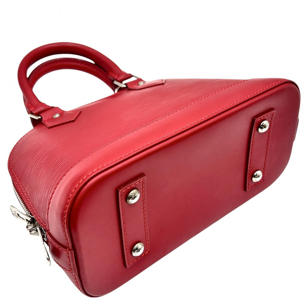【開店SALE】 LOUIS VUITTON ルイヴィトン 2WAY エピ アルマBB ハンドバッグ ショルダーバッグ 小さめ ミニバッグ レッド 赤 かばん 鞄 M40850 カーマイン シルバー金具 レディース【中古品】