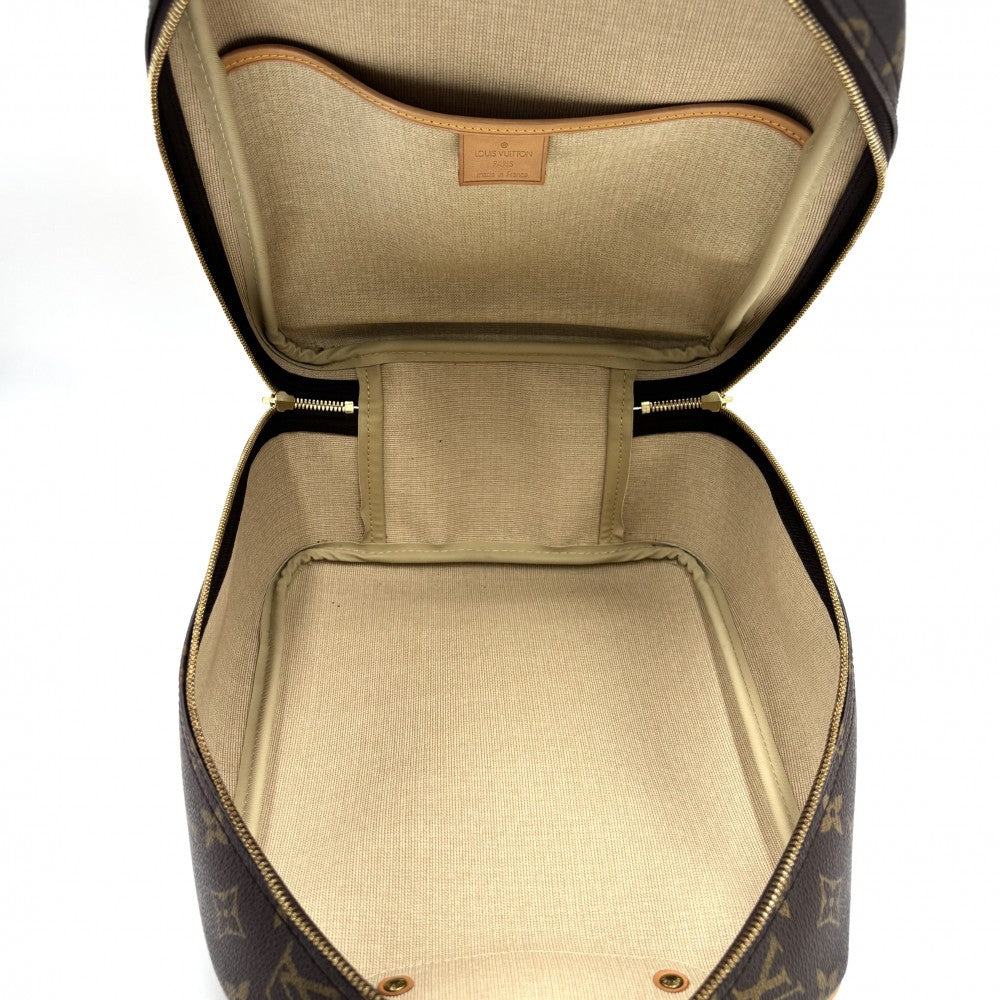 【開店SALE】 LOUIS VUITTON ルイヴィトン ハンドバッグ モノグラム エクスキュルシオン シューズバッグ 鞄 かばん M41450 ブラウン 茶 ゴールド金具 レディース【中古品】