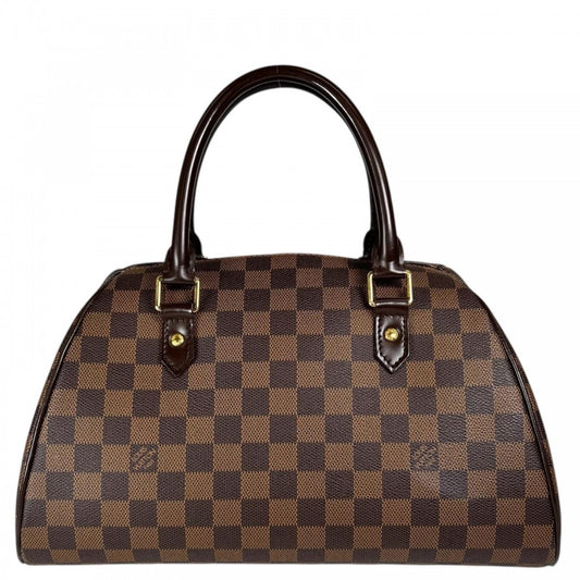 LOUIS VUITTON ルイヴィトン ハンドバッグ ﾘﾍﾞﾗMM N41434 ダミエキャンバス ブラウン 茶 ゴールド金具 レディース【中古品】