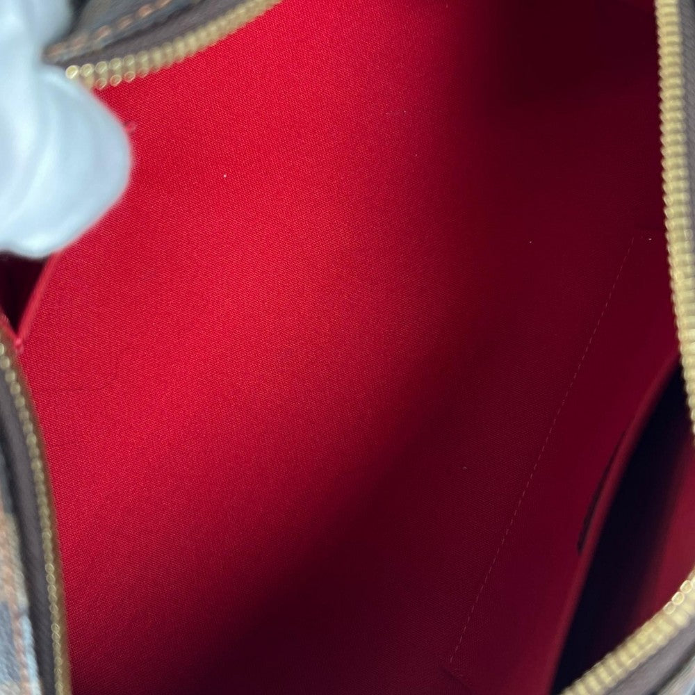 LOUIS VUITTON ルイヴィトン ハンドバッグ ﾘﾍﾞﾗMM N41434 ダミエキャンバス ブラウン 茶 ゴールド金具 レディース【中古品】