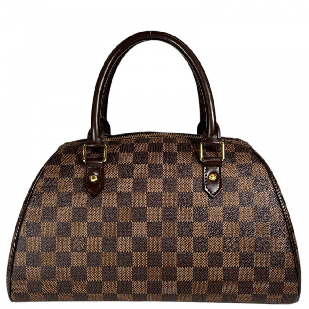 LOUIS VUITTON ルイヴィトン ハンドバッグ ﾘﾍﾞﾗMM N41434 ダミエキャンバス ブラウン 茶 ゴールド金具 レディース【中古品】