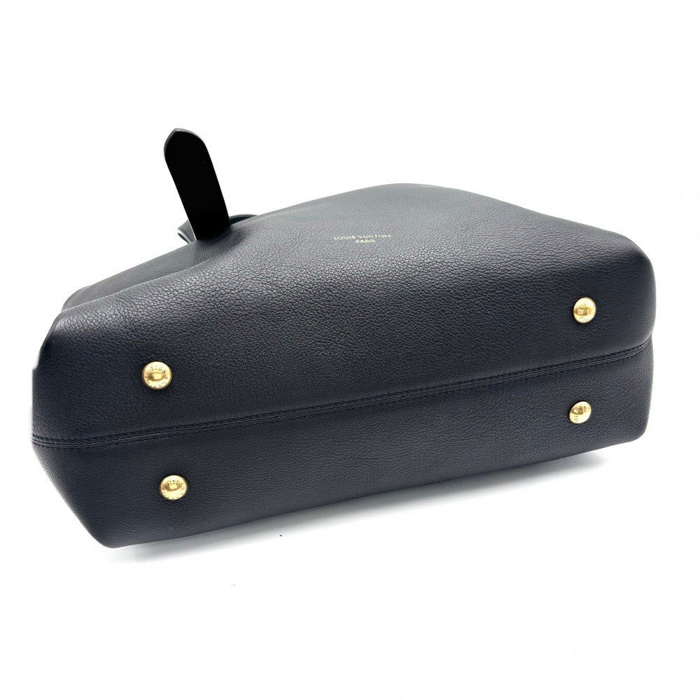 LOUIS VUITTON ルイヴィトン トートバッグ ロウキー・カバMM ハンドバッグ A4対応 かばん 鞄 ブラック M25341 レザー ノワール ゴールド金具 メンズ【中古品】