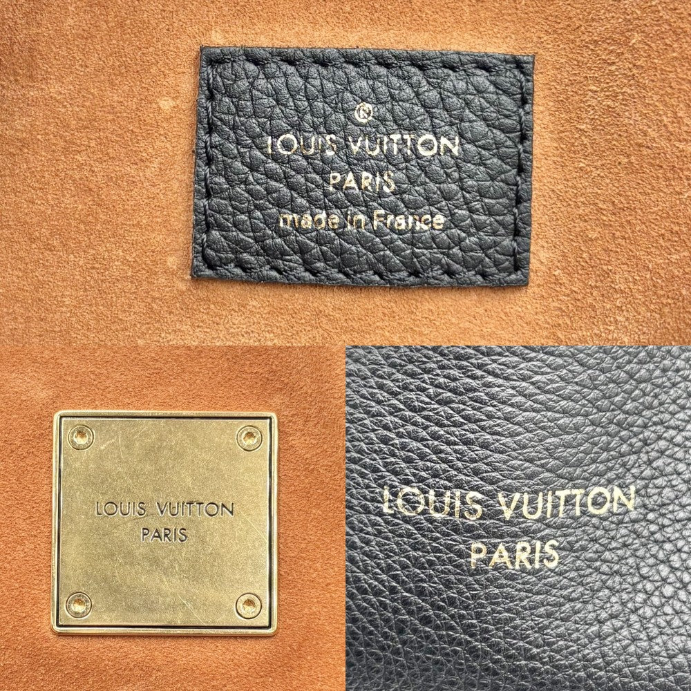 LOUIS VUITTON ルイヴィトン トートバッグ ロウキー・カバMM ハンドバッグ A4対応 かばん 鞄 ブラック M25341 レザー ノワール ゴールド金具 メンズ【中古品】