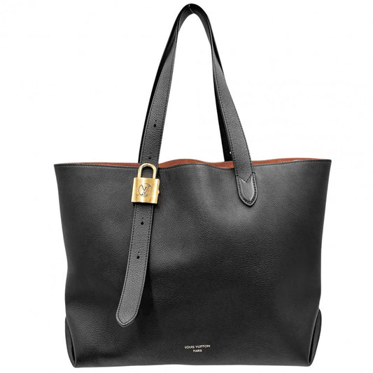 【開店SALE】 LOUIS VUITTON ルイヴィトン トートバッグ ロウキー・カバMM ハンドバッグ A4対応 かばん 鞄 ブラック M25341 レザー ノワール ゴールド金具 メンズ【中古品】