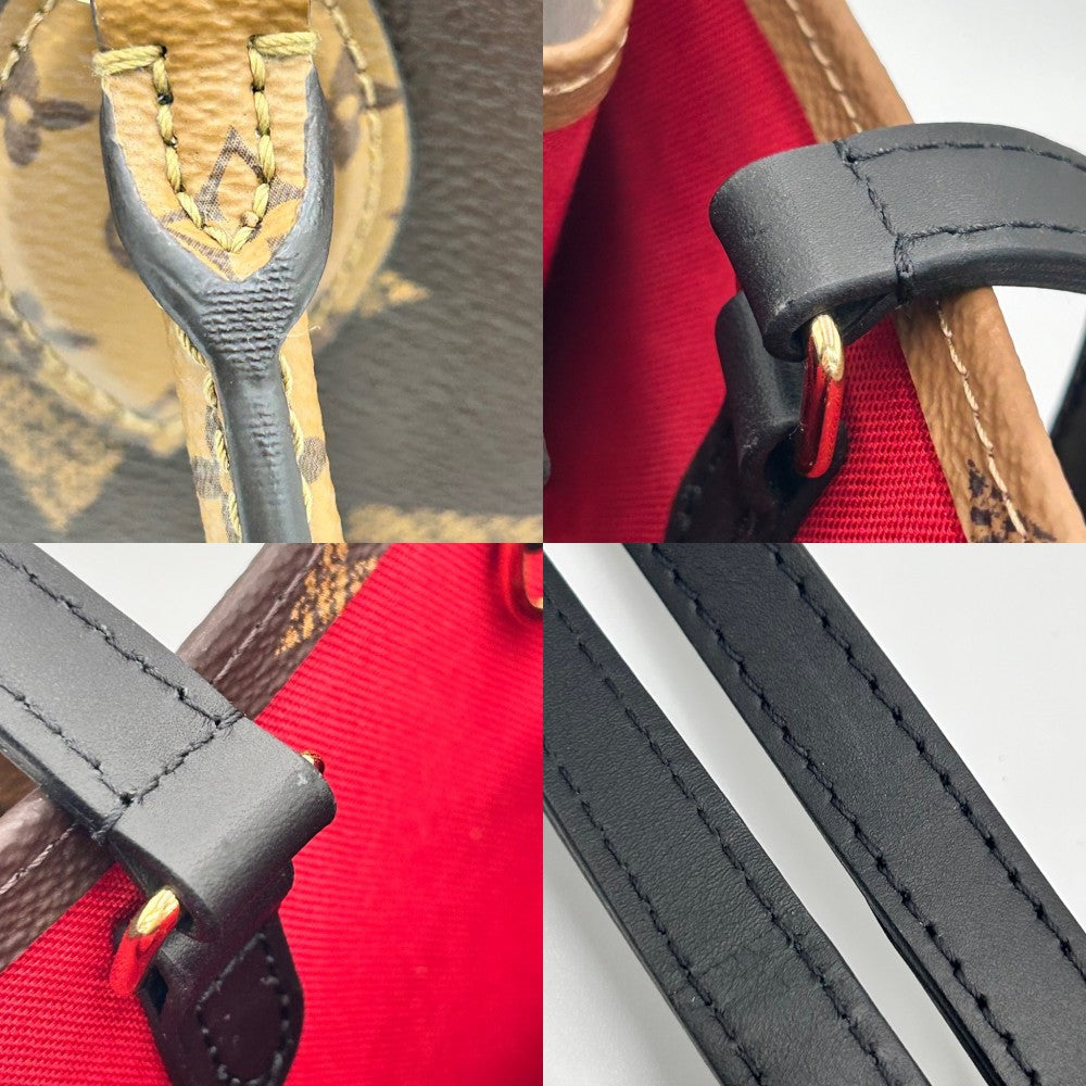 LOUIS VUITTON ルイヴィトン 2WAY オンザゴーMM ハンドバッグ トートバッグ かばん 鞄 M45321 モノグラムジャイアント モノグラム・リバース ブラウン 茶 ゴールド金具 レディース【中古品】