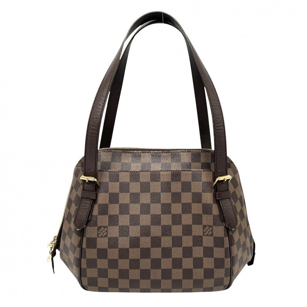 【開店SALE】 LOUIS VUITTON ルイヴィトン ハンドバッグ ダミエ ベレムMM N51174 ダミエキャンバス ブラウン 茶 ゴールド金具 レディース【中古品】