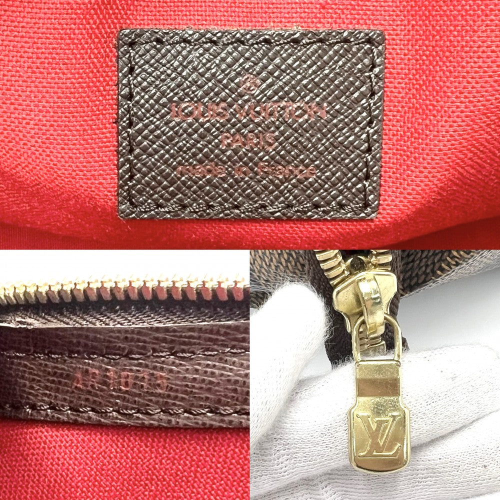 【開店SALE】 LOUIS VUITTON ルイヴィトン ハンドバッグ ダミエ ベレムMM N51174 ダミエキャンバス ブラウン 茶 ゴールド金具 レディース【中古品】