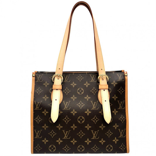 【開店SALE】 LOUIS VUITTON ルイヴィトン ハンドバッグ モノグラム ポパンクール・オ トートバッグ 鞄 かばん M40007 ブラウン 茶 ゴールド金具 レディース【中古品】