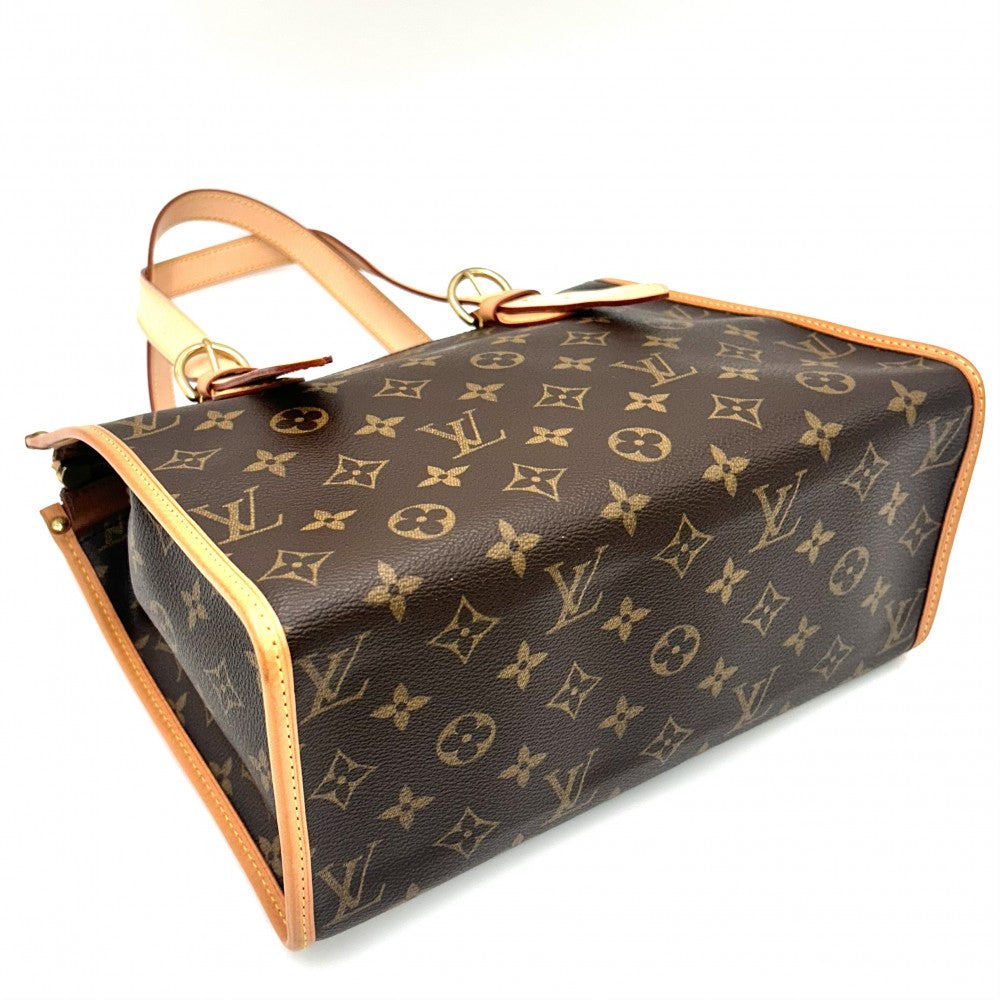 【開店SALE】 LOUIS VUITTON ルイヴィトン ハンドバッグ モノグラム ポパンクール・オ トートバッグ 鞄 かばん M40007 ブラウン 茶 ゴールド金具 レディース【中古品】