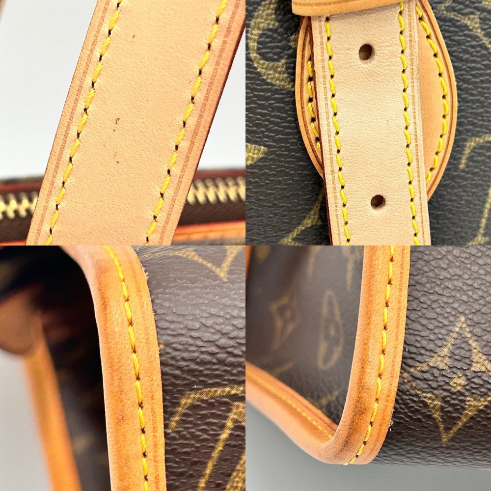 【開店SALE】 LOUIS VUITTON ルイヴィトン ハンドバッグ モノグラム ポパンクール・オ トートバッグ 鞄 かばん M40007 ブラウン 茶 ゴールド金具 レディース【中古品】