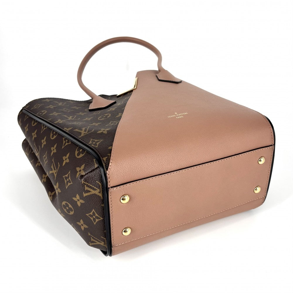 【開店SALE】 LOUIS VUITTON ルイヴィトン ハンドバッグ モノグラム キモノMM トートバッグ ブラウン ベージュ かばん 鞄 M41594 ボアドゥローズ ゴールド金具 レディース【中古品】