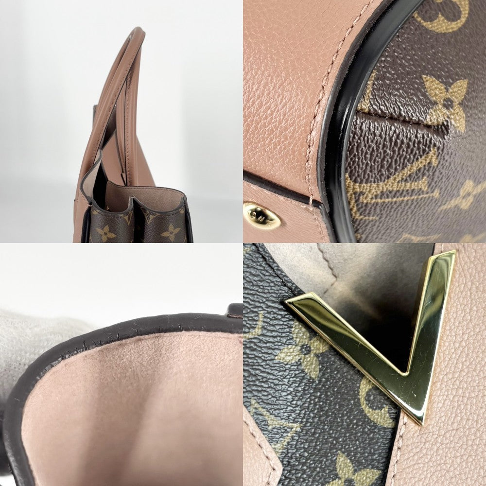 【開店SALE】 LOUIS VUITTON ルイヴィトン ハンドバッグ モノグラム キモノMM トートバッグ ブラウン ベージュ かばん 鞄 M41594 ボアドゥローズ ゴールド金具 レディース【中古品】