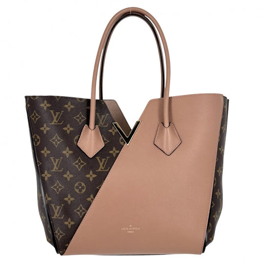 【開店SALE】 LOUIS VUITTON ルイヴィトン ハンドバッグ モノグラム キモノMM トートバッグ ブラウン ベージュ かばん 鞄 M41594 ボアドゥローズ ゴールド金具 レディース【中古品】