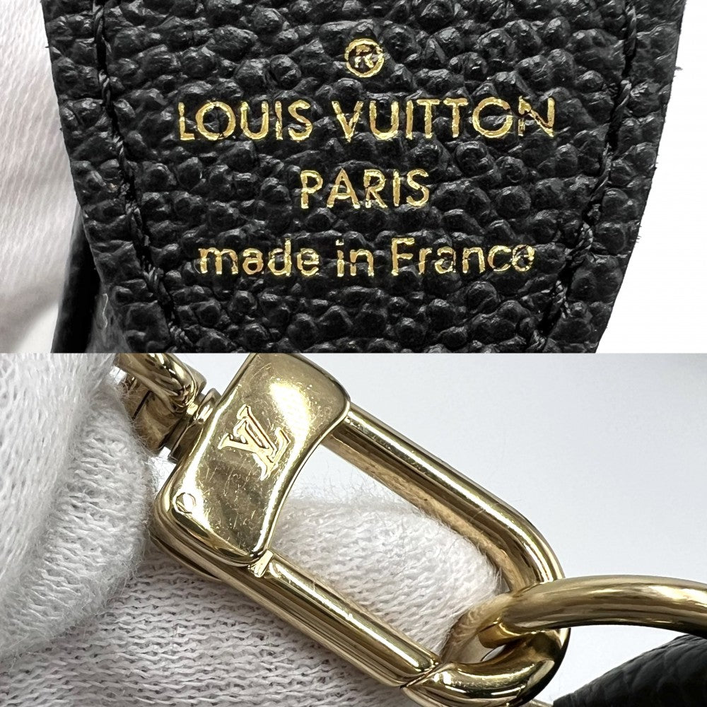 LOUIS VUITTON ルイヴィトン ハンドバッグ ミニ ポシェット アクセソワール バイカラー アクセサリーポーチ M80732 モノグラムアンプラント ブラック 黒 ゴールド金具 レディース【中古品】