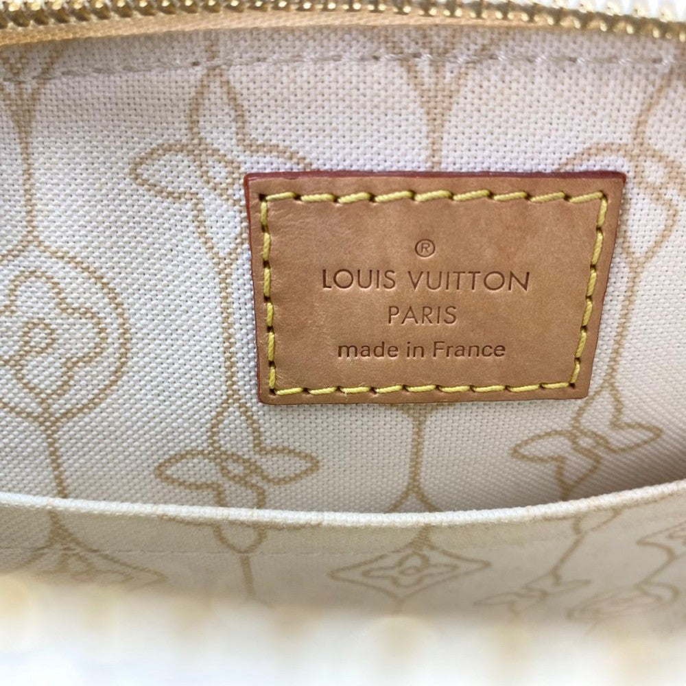 LOUIS VUITTON ルイヴィトン 2WAY ノーティカルコレクション アルマBB ハンドバッグ ショルダーバッグ N40472 ダミエアズールキャンバス ホワイト 白 ベージュ ゴールド金具 レディース【中古品】