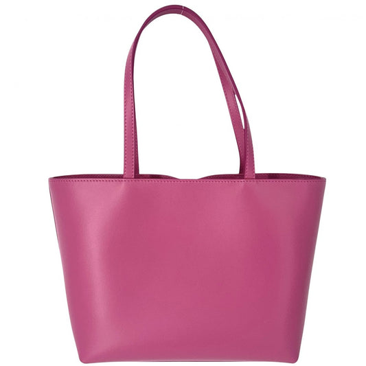 DOLCE&GABBANA ドルチェアンドガッバーナ ハンドバッグ DGロゴ ショッピングバッグ スモール トートバッグ ドルガバ BB7337 ピンク ゴールド金具 レディース【中古品】