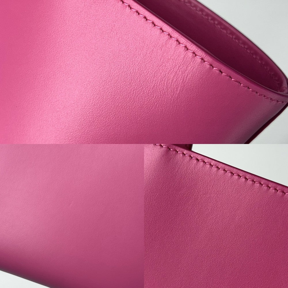 【開店SALE】 DOLCE&GABBANA ドルチェアンドガッバーナ ハンドバッグ DGロゴ ショッピングバッグ スモール トートバッグ ドルガバ BB7337 ピンク ゴールド金具 レディース【中古品】