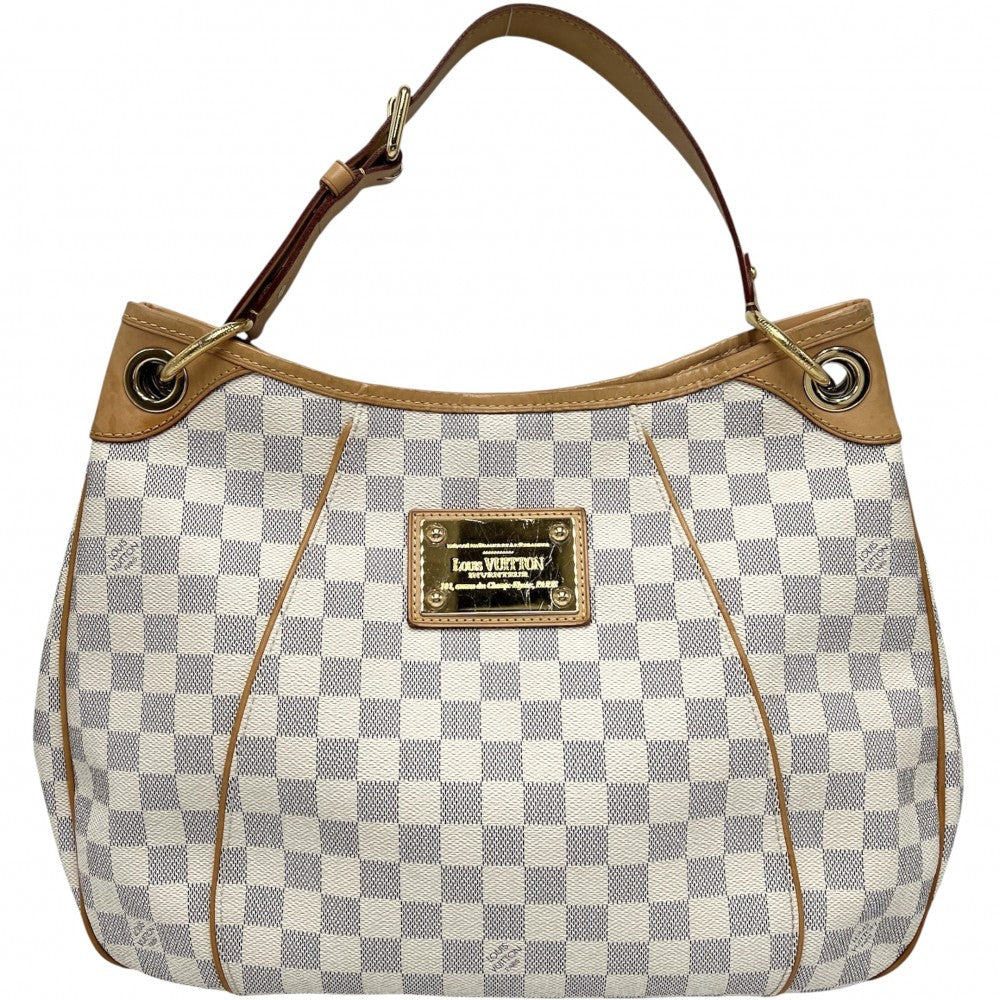 LOUIS VUITTON ルイヴィトン ショルダーバッグ ガリエラPM ハンドバッグ ワンショルダーバッグ 鞄 かばん N55215 ダミエアズールキャンバス ホワイト 白 ゴールド金具 レディース【中古品】