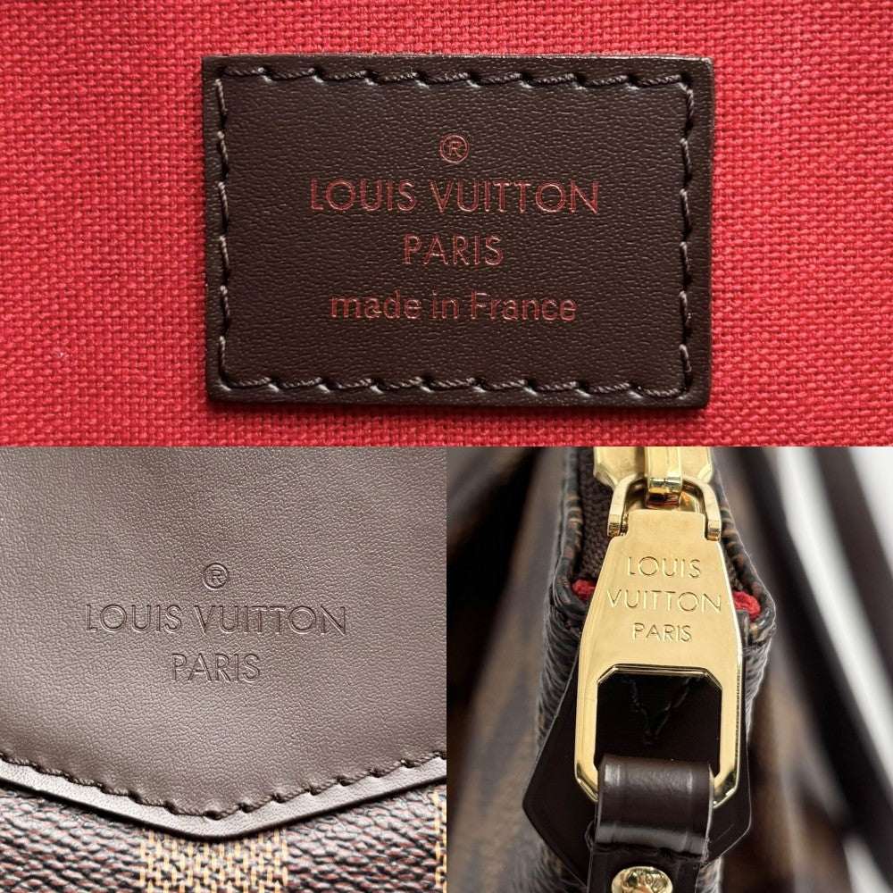 LOUIS VUITTON ルイヴィトン トートバッグ ダミエ ウエストミンスターGM ハンドバッグ N41103 ダミエキャンバス ブラウン 茶 ゴールド金具 レディース【中古品】