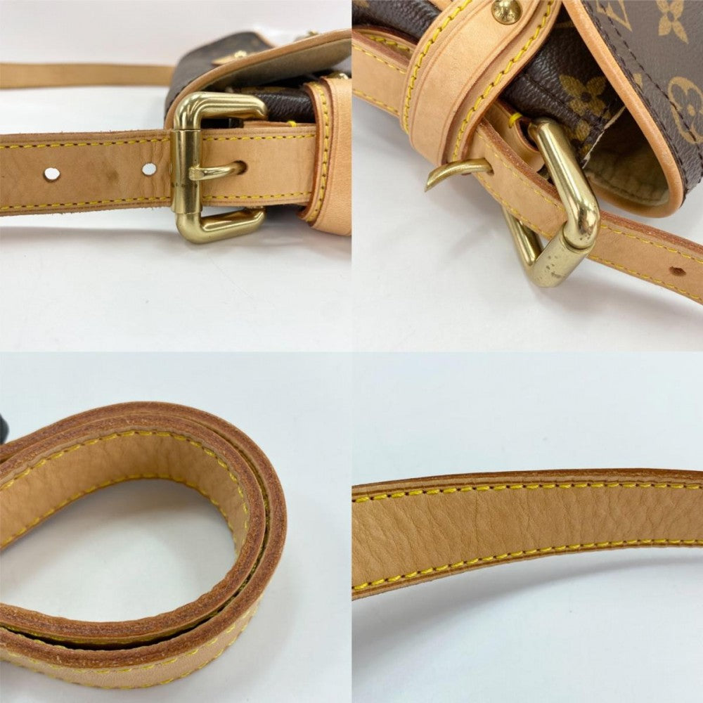 【開店SALE】 LOUIS VUITTON ルイヴィトン ショルダーバッグ ハドソンPM M40027 モノグラムキャンバス ブラウン 茶 ゴールド金具 レディース【中古品】