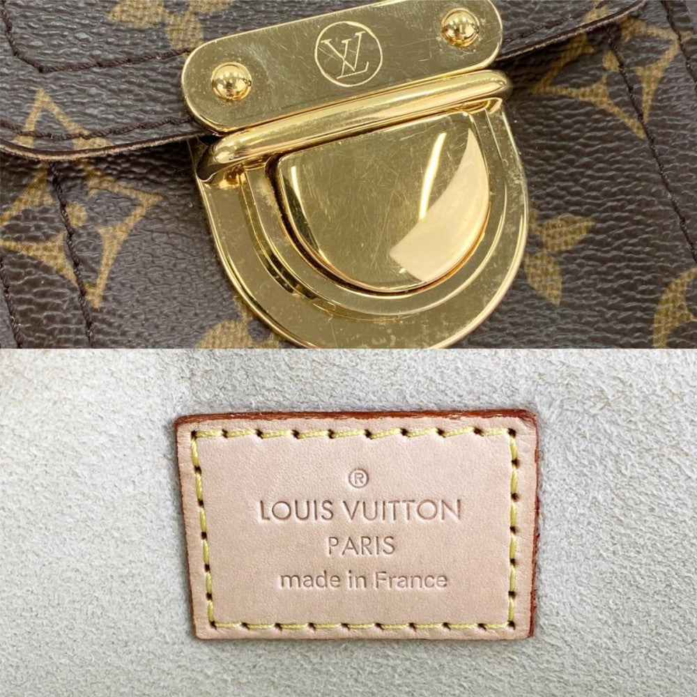 【開店SALE】 LOUIS VUITTON ルイヴィトン ショルダーバッグ ハドソンPM M40027 モノグラムキャンバス ブラウン 茶 ゴールド金具 レディース【中古品】