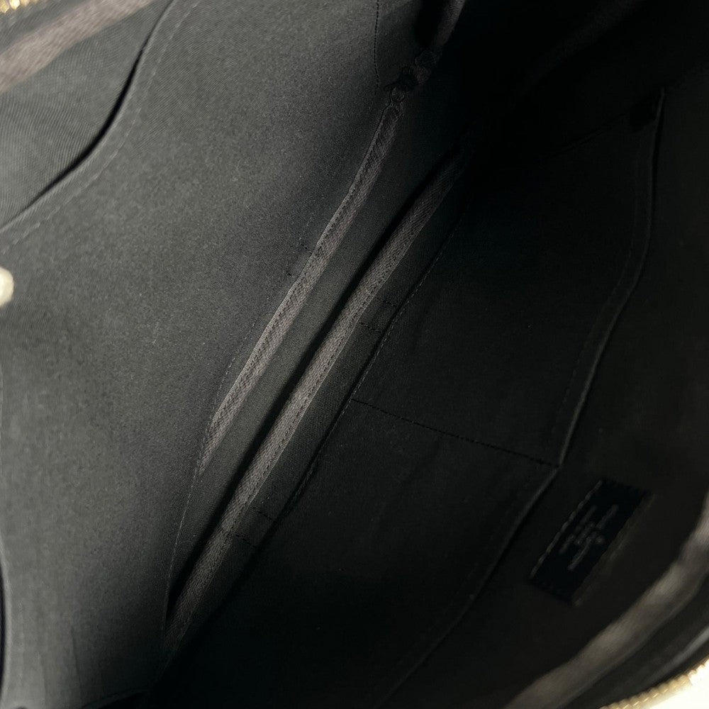 LOUIS VUITTON ルイヴィトン ハンドバッグ トラベルステッカー N41053 ダミエキャンバス ブラック 黒 シルバー金具 メンズ【中古品】