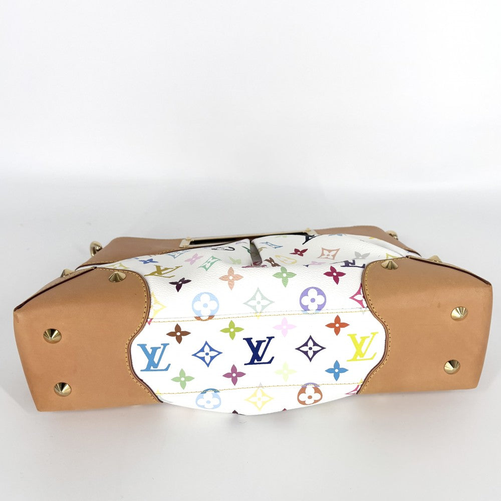 LOUIS VUITTON ルイヴィトン 2WAY ジュディMM セミショルダーバッグ ハンドバッグ ホワイト 白 M40255 モノグラムマルチカラー ブロン ゴールド金具 レディース【中古品】